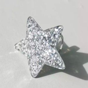 Acrylic ring "Silver Star"⭐
